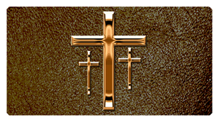 544 DSC700-517-CP-SH-BR Copper 3 Crosses Shimmer Brown